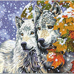 Paint Works Paint By Number Kit 14"X11"-Early Snowfall
