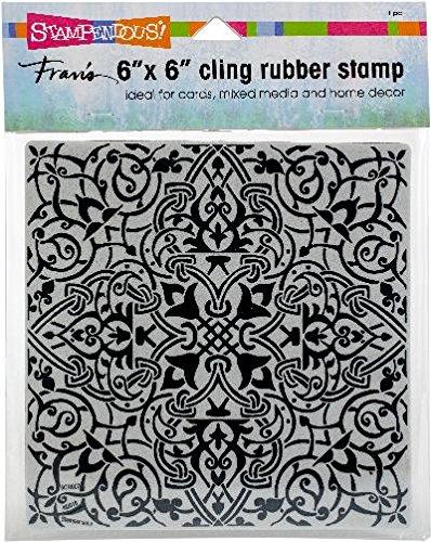 STAMPENDOUS Moroccan Tile 6 x 6 Cling Stamp