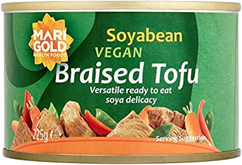 Marigold Soyabean Vegan Braised Tofu 225 g (Pack of 4)