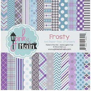 Pink & Main Frosty, 12 Designs/2 Each Double-Sided Paper Pad 6"X6" 24/Pkg