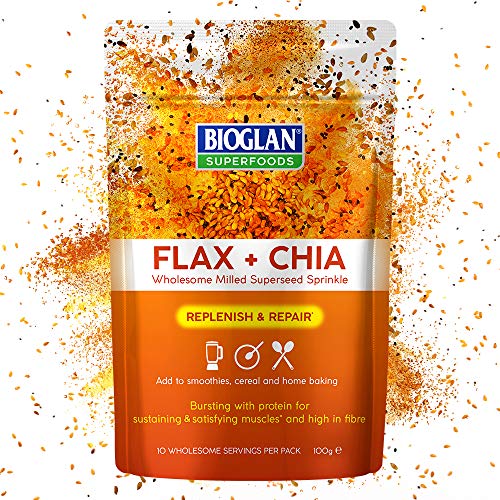 Bioglan Superfoods Flax + Chia | Protein | Zinc | Fibre | 100g