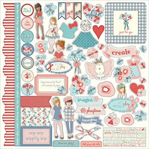 Photo Play Paper PD2197 Element Julie Nutting Paper Dolls Stickers, 12" by 12", Multicolor