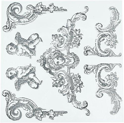 Prima Marketing Iron Orchid Designs Decor Clear Stamps-Trompel Feet Oeil 2, 12" x 12"