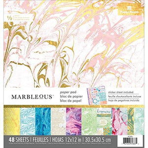 Paper House Paper Pad Marbleous, 12" x 12"