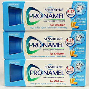 3 Packs Of Sensodyne Pronamel Children Daily Fluoride Toothpaste