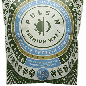 Pulsin Whey Protein Powder, Unflavoured, 1kg (Isolate)