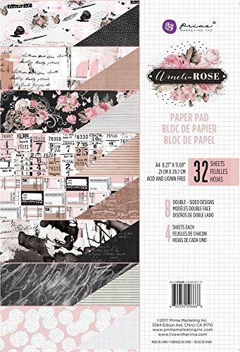 Prima Marketing Amelia Rose-A4 Paper Pad