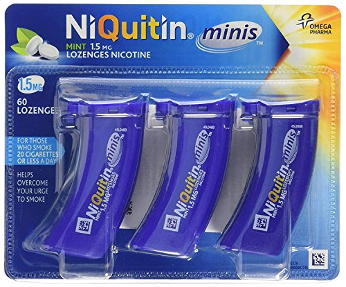 6 x NiQuitin Minis Mint 1.5mg Lozenges 60 Lozenges