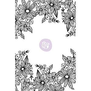 Prima Marketing 655350971663 Christine Adolf Cling Stamp: Daisy Frame