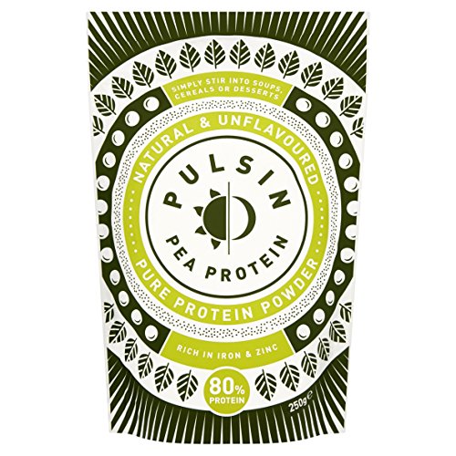 Pulsin' Unflavoured Pea Protein Powder (250g) | 80% Protein | Natural | Vegan | Low Carb