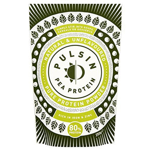 Pulsin' Unflavoured Pea Protein Powder (250g) | 80% Protein | Natural | Vegan | Low Carb