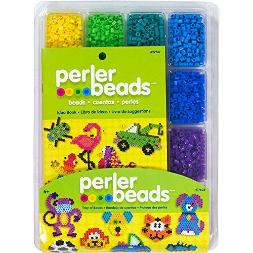 Perler Fused Bead Tray with Idea Book, 4000 Per Package