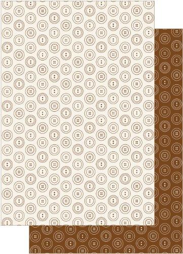 Patchwork Pals Background Cards: Full Buttons Pearl Sepia & Cream