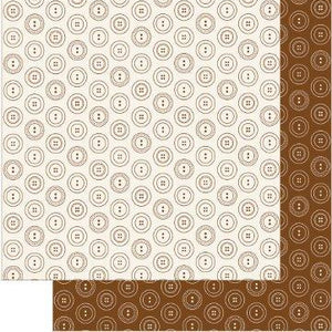 Patchwork Pals Background Cards: Full Buttons Pearl Sepia & Cream