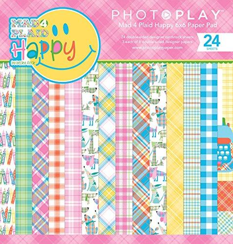 Photoplay Paper Mad 4 Plaid Happy 6x6 Paper Pad