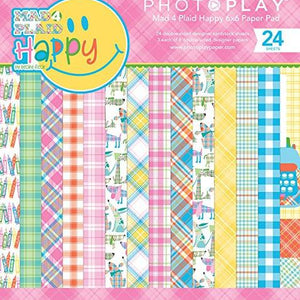 Photoplay Paper Mad 4 Plaid Happy 6x6 Paper Pad