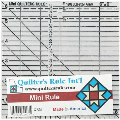 Quilter's Mini Ruler-6"X6"