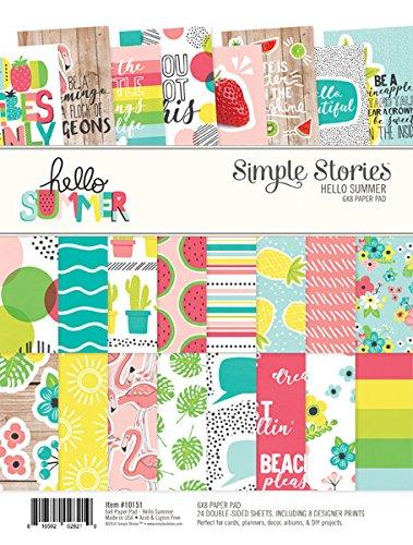 Simple Stories - Hello Summer - 6 x 8 Paper Stack