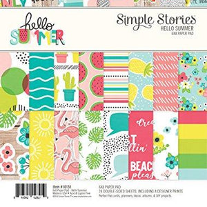 Simple Stories - Hello Summer - 6 x 8 Paper Stack