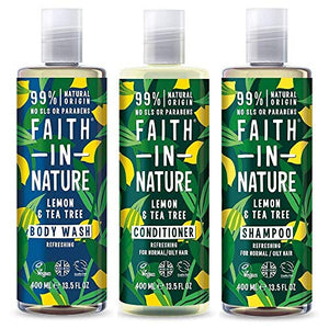 Faith In Nature, Anti Dandruff Shampoo, Lemon and Tea Tree, 400 ml