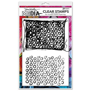 Ranger Scribbly Circle Backgrounds Dina Wakley Media Clear Stamps