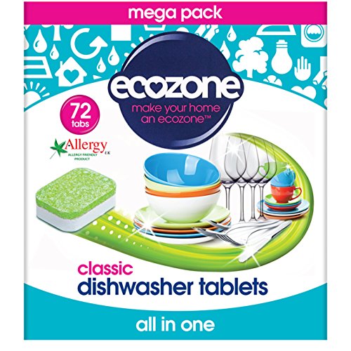 Ecozone Classic Dishwasher Tablets, one pack contains 72 tabs (Pack of 1)