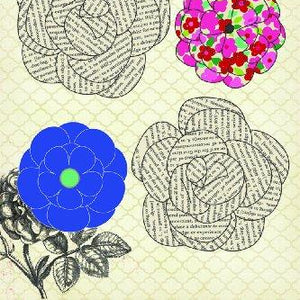On Trend Paper Flowers 4/Pkg-
