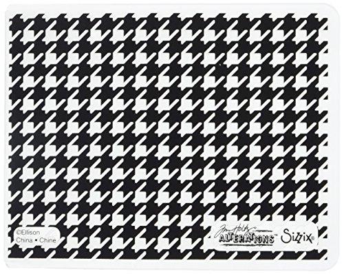 Sizzix 661201 Ellison Houndstooth Texture Fades Embossing Folder by Tim Holtz