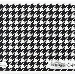 Sizzix 661201 Ellison Houndstooth Texture Fades Embossing Folder by Tim Holtz