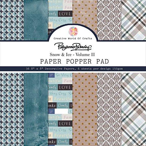 Pollyanna Pickering Paper Popper Pad 8"X8" 36/Pkg-Vol.2 Snow & Ice