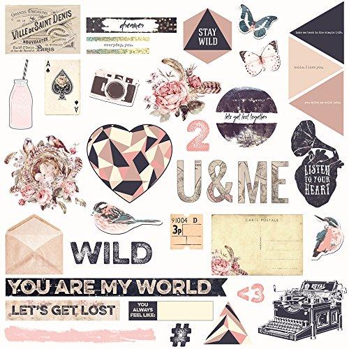 Prima Marketing 655350992347 Chipboard & More - Wild & Free Art