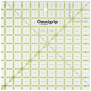 Omnigrip 10-1/2-Inch-by-10-1/2-Inch Non-Slip Quilter's Ruler