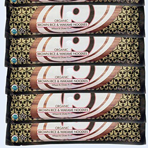 King Soba Organic Brown Rice & Wakame Noodles 250g (Pack of 6)