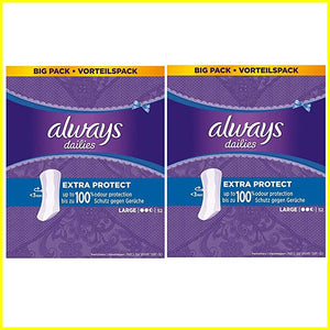 Always Dailies Panty Liners with Extra Protection - Large Pads - 2 x 52 Pads