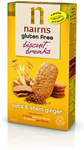 Nairns Stem Gluten Free Ginger Biscuit Breaks 160 g (Pack of 4)