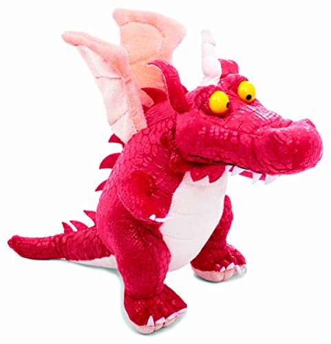 Room on The Broom Dragon Plush,Red/White