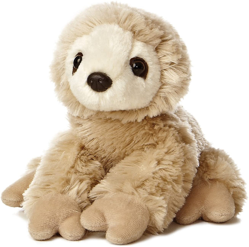 AURORA, 31355, Mini Flopsie Sloth, 8In, Soft Toy, Beige, Small