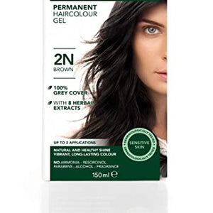 Herbatint Permanent Dye Care Of 5 Plant Extracts 150ml - 2N Brown