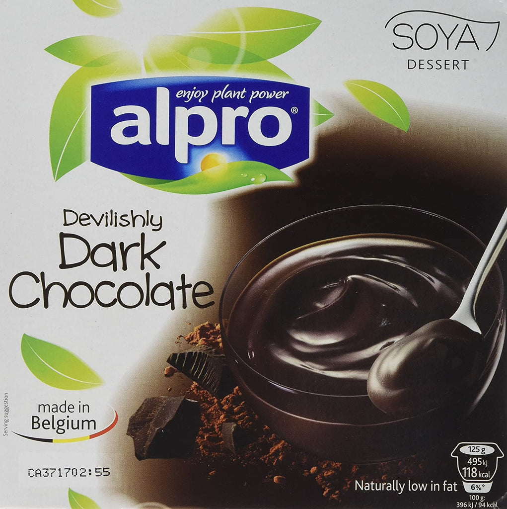 Alpro Dark Chocolate Dessert 4 x 125 g (Pack of 6)