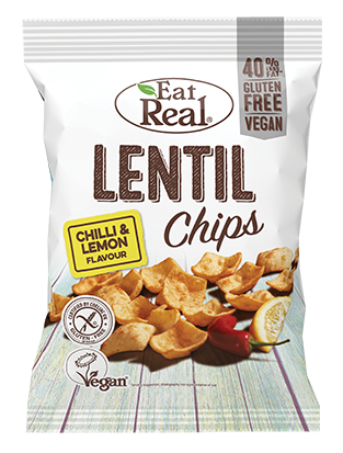 Eat Real Lentil Chilli and Lemon Chips 40 g